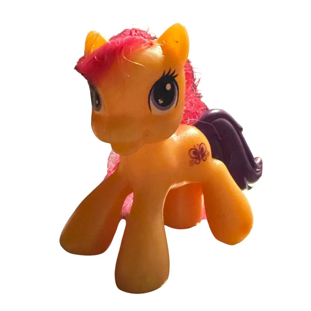 My Little Pony G3 Scootaloo Orange Pink Hair Butterfly Cutie‎ Mark Figure
